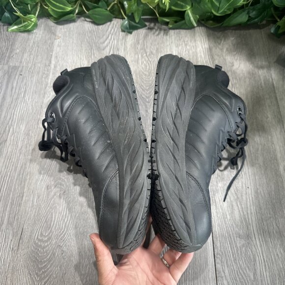 Hoka One One Shoes Mens 12.5 2E Triple Black Bondi SR Wide Work 1129350 BBLC main image 8